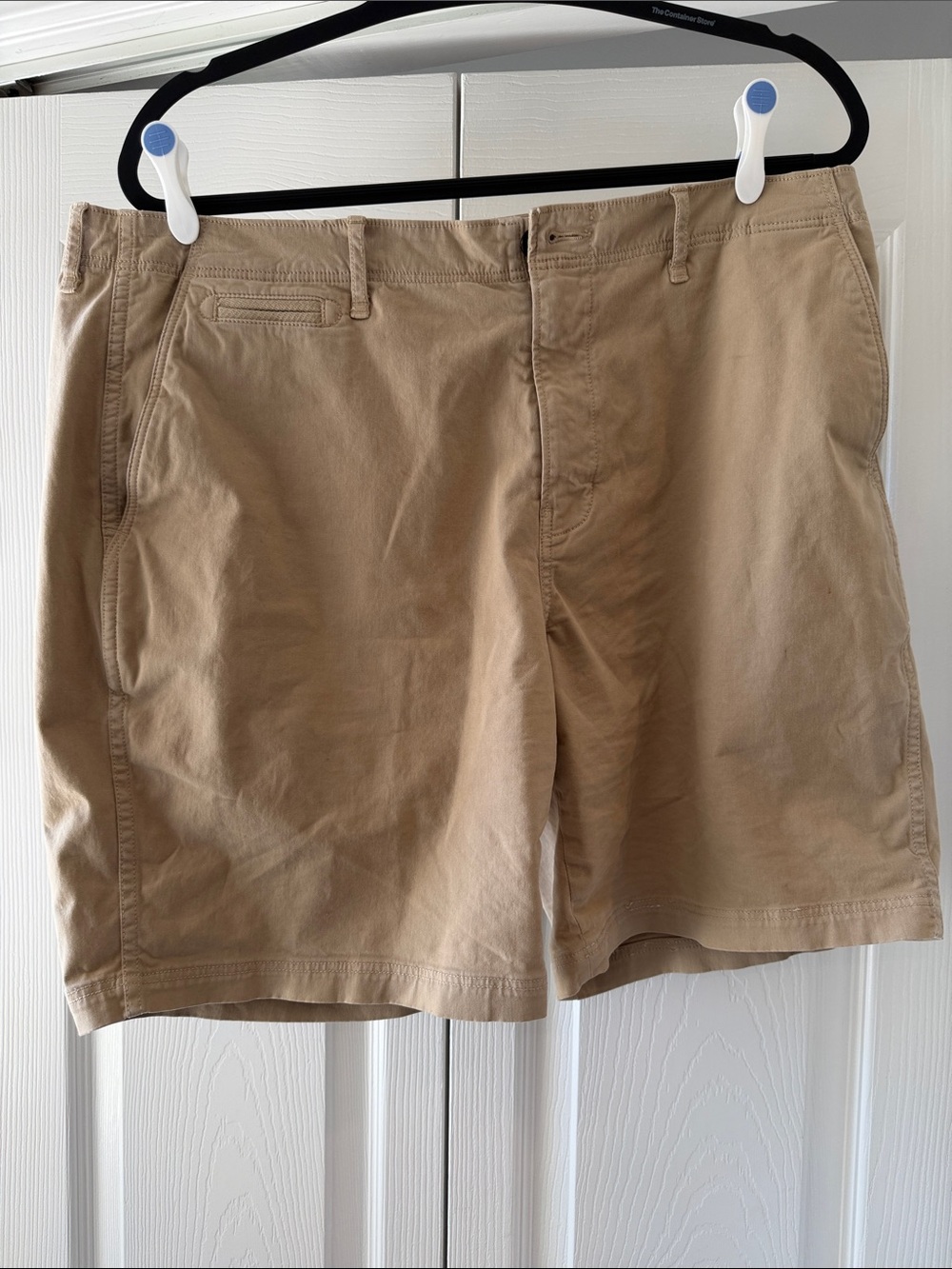 Billy Reid Tan Flat-Front Cotton Shorts 36 x 8 inseam (measures 7.5)